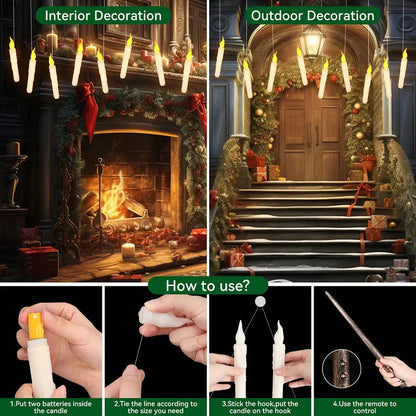 Harry Potter Magic Candle with Wizard Wand - 12 Pcs