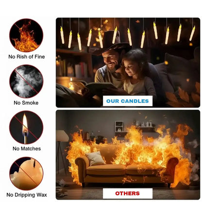 Harry Potter Magic Candle with Wizard Wand - 12 Pcs