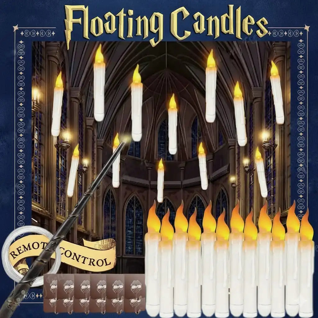 Harry Potter Magic Candle with Wizard Wand - 12 Pcs